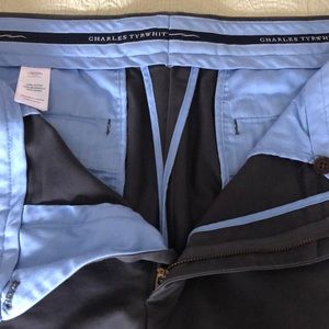 Charles Tyrwhitt men’s gray cotton slacks